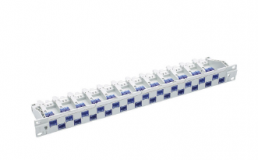 R812475 Cat6, 24port UUTP patch panel, populated