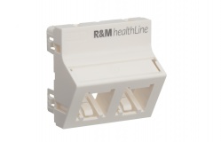 R842472 Mounting Plate 45×45, R&MhealthLine, 2P, angled